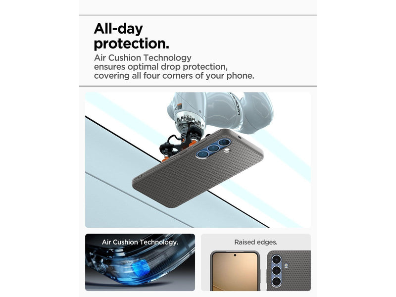 Spigen Liquid Air marble gray - Samsung Galaxy S25
