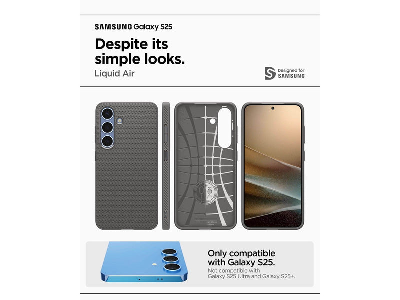 Spigen Liquid Air marble gray - Samsung Galaxy S25