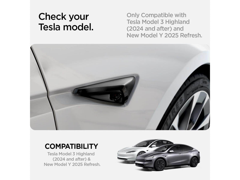 Spigen Tesla Side Camera Protection Cover carbon - Tesla Model Y/3