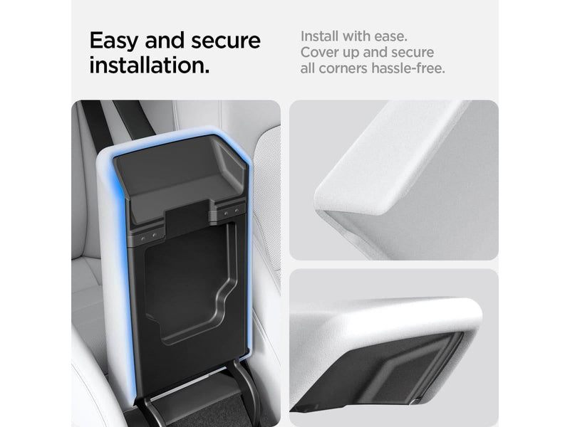 Spigen Tesla Armrest Cover white - Tesla Model 3 2024