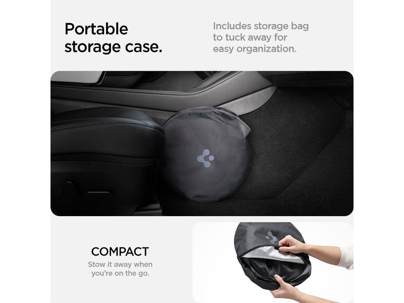 Spigen Tesla Car Front Windshield Sunshade black - Tesla Model X