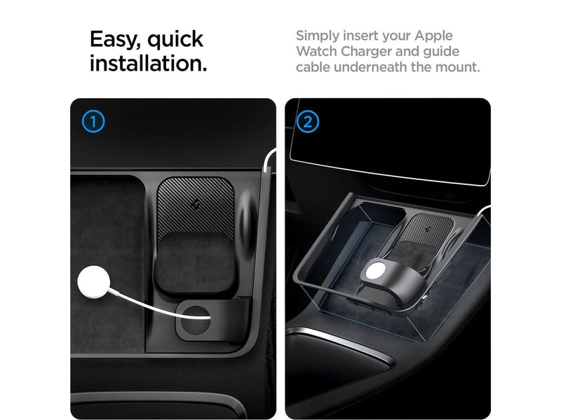 Spigen Tesla 3 in 1 Wireless Charging Hub Mount black - Tesla Model Y/3