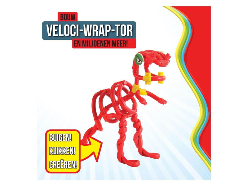 Clics - Spaghetteez Velociraptor Flexible Building Rods 34pcs.