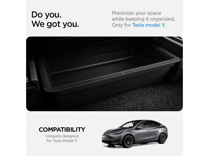 Spigen Tesla Underseat Storage Box black - Tesla Model Y
