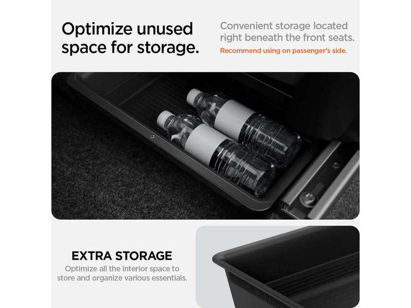 Spigen Tesla Underseat Storage Box black - Tesla Model Y