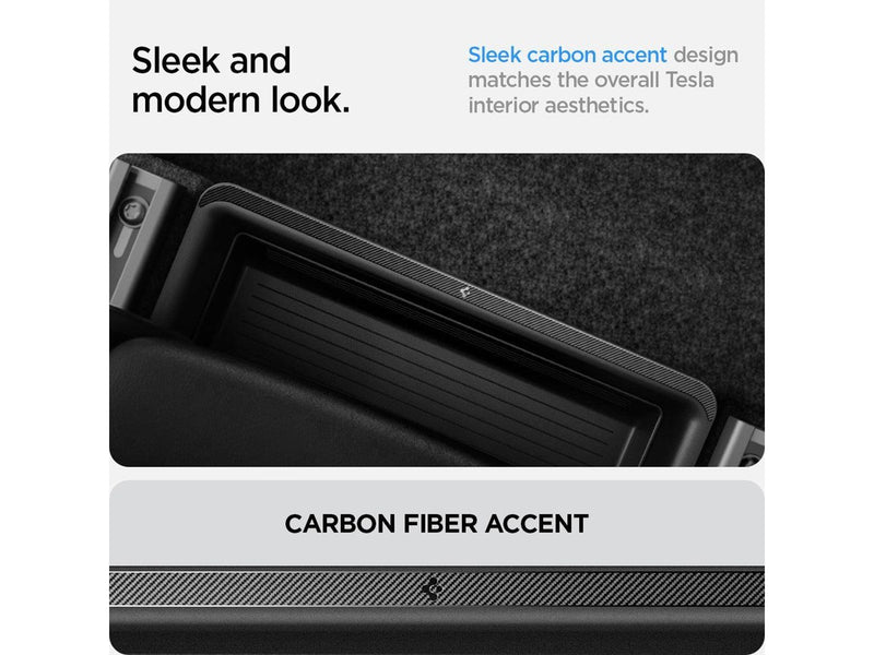 Spigen Tesla Underseat Storage Box black - Tesla Model Y