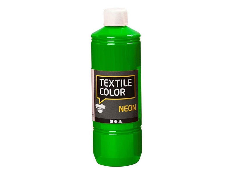 Creativ Company - Textile Color Semi-opaque Textile Paint - Neon Green 500ml