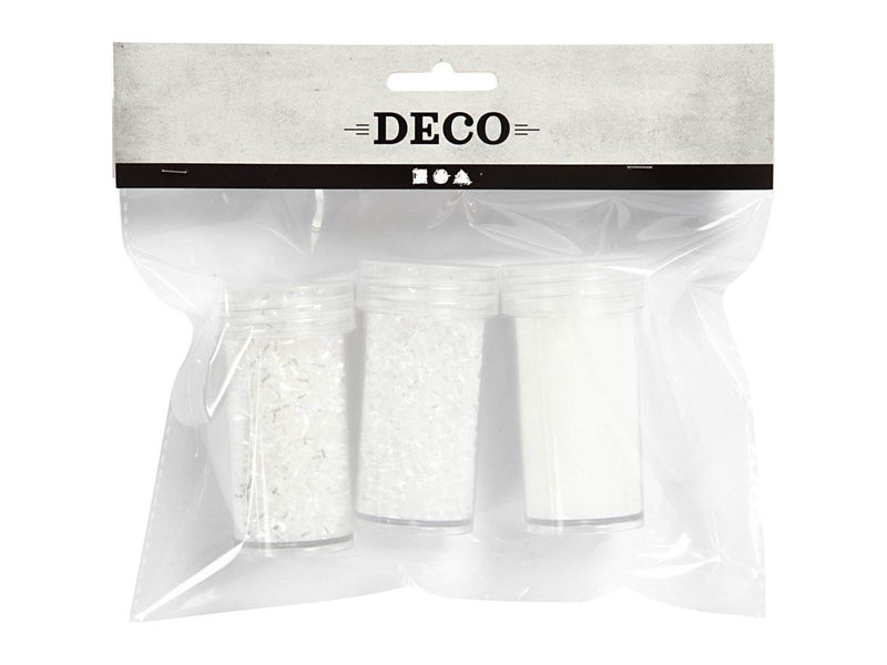 Creativ Company - Artificial Snow White Glitter 3 pcs.