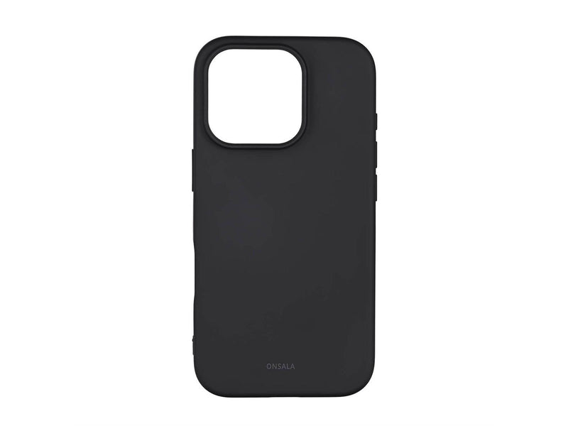 ONSALA Phone Case with Silicone Feel Black - iPhone 16 Pro