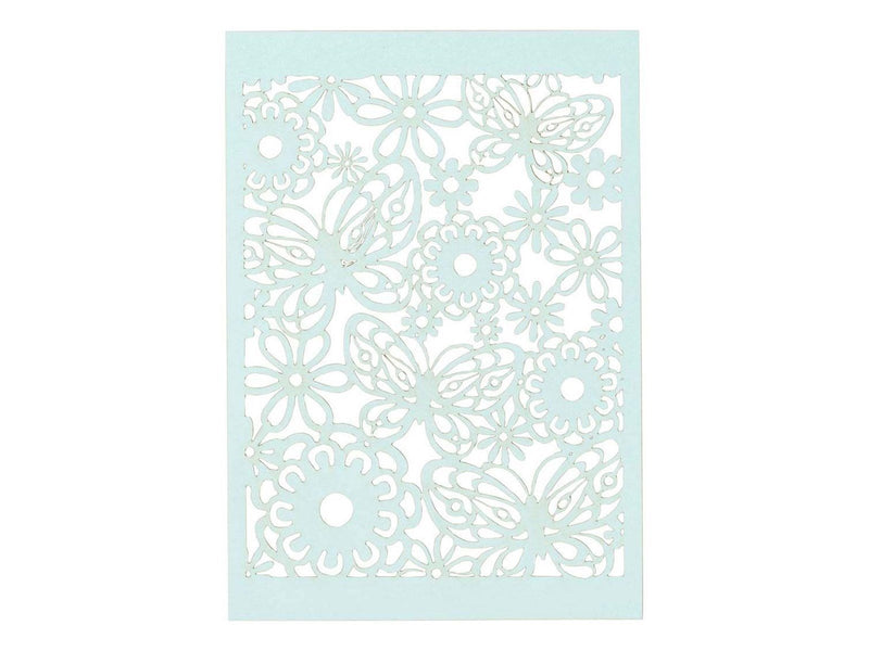 Creativ Company - Patterned cardboard Light blue 10 pcs.