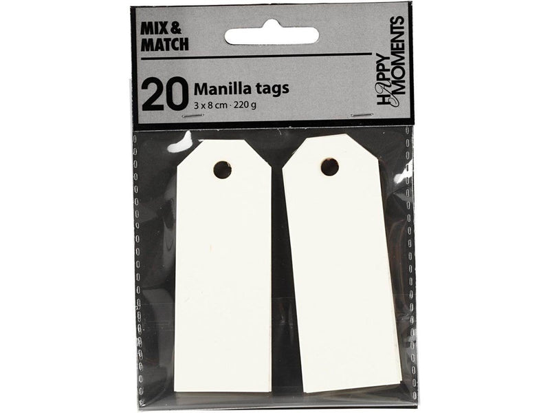 Creativ Company - Manila Labels Off-white 20 pcs.