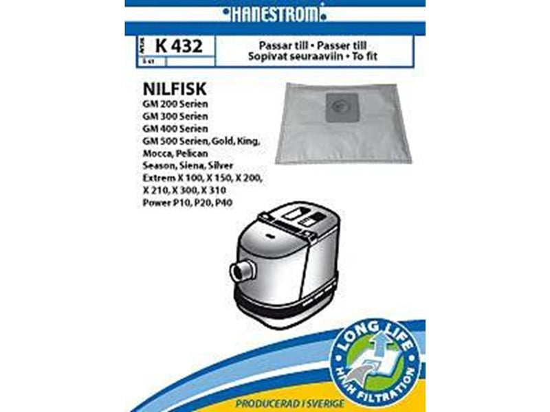 hanestroem Vacuum Cleaner Bags K432