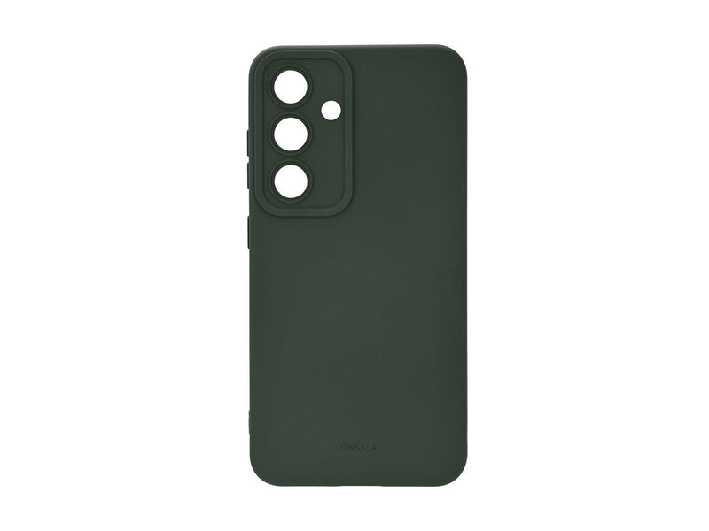 ONSALA Phone Case Samsung S25 5G Back Silicone Touch Olive Green