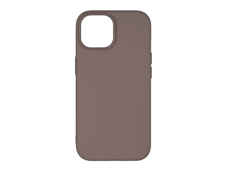 ONSALA Phone Case with Silicone Feel Chocolate - iPhone 13/14/15