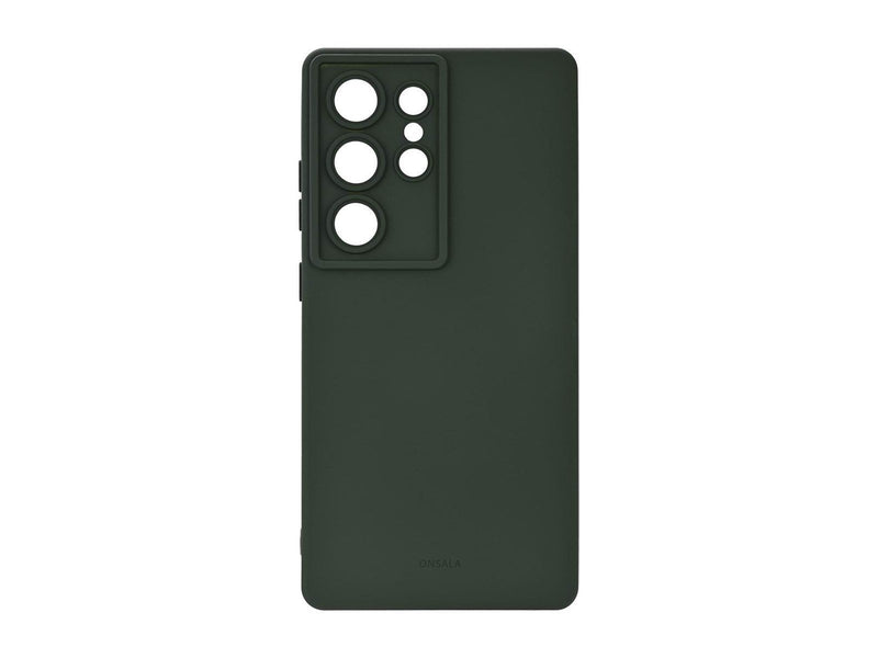 ONSALA Phone Case Samsung S25 Ultra 5G Back Silicone Touch Olive Green