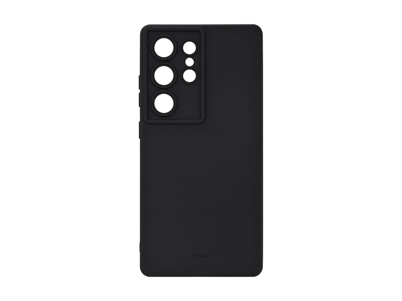ONSALA Phone Case Samsung S25 Ultra 5G Back Silicone Touch Black