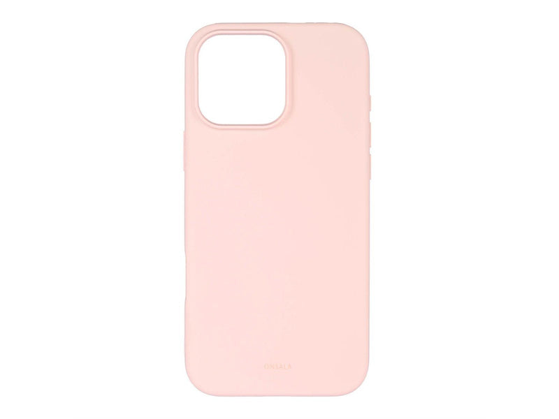 ONSALA Phone Case with Silicone Feel Chalk Pink - iPhone 16 Pro Max
