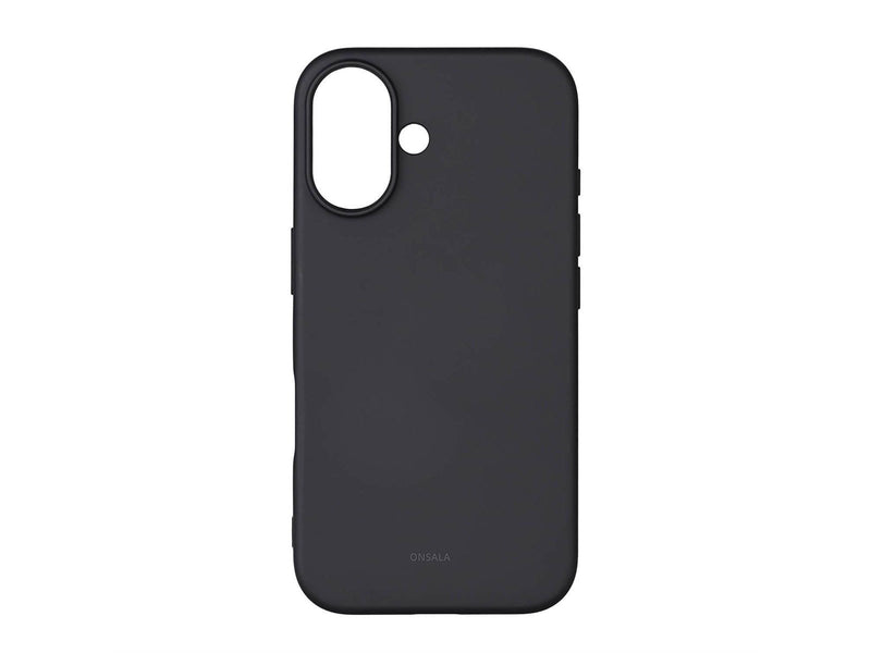 ONSALA Phone Case with Silicone Feel Black - iPhone 16