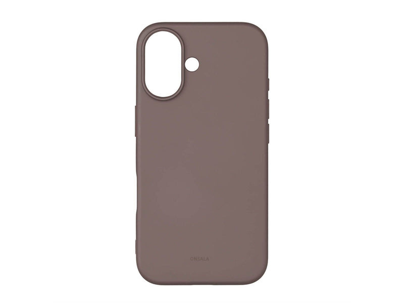 ONSALA Phone Case with Silicone Feel Chocolate - iPhone 16