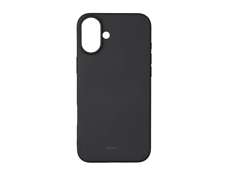 ONSALA Phone Case with Silicone Feel Black - iPhone 16 Plus