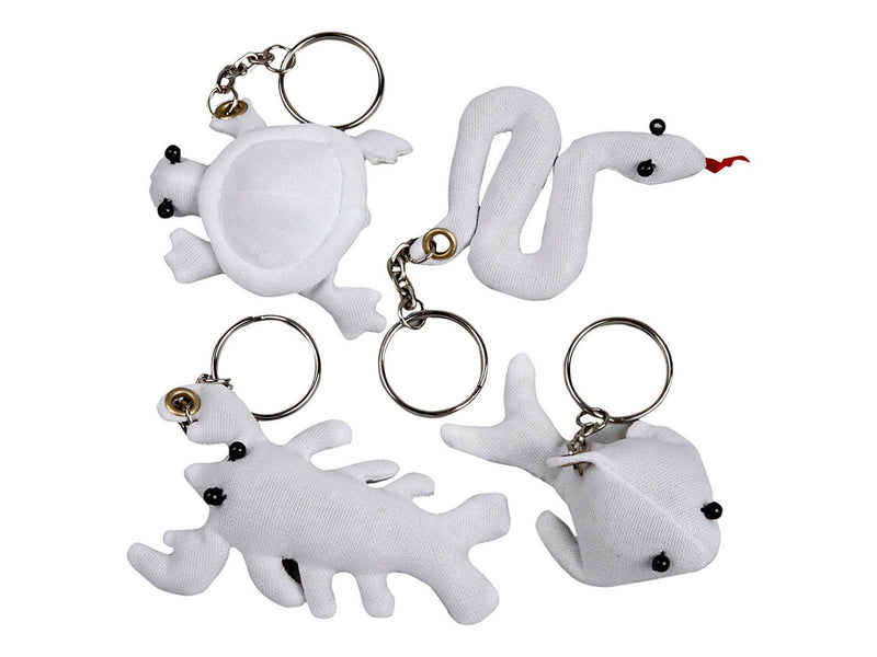 Creativ Company - Animal Keychains made of Textile 4 pcs.