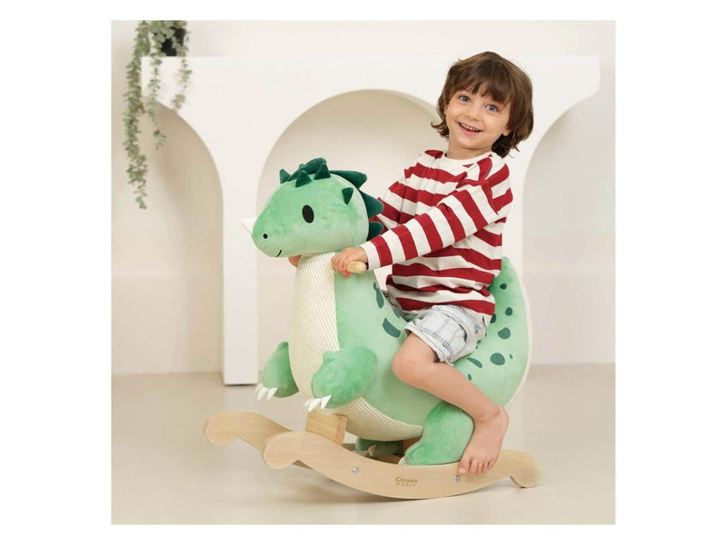 Classic World - Wooden Rocking Horse Dinosaur