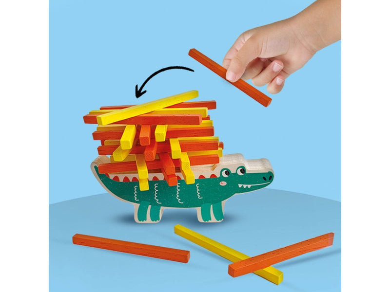 SES Creative Wrap & Go - 3 Travel Games - 3-in-1 - Four in a Row - Dots and Boxes - Pack Croco