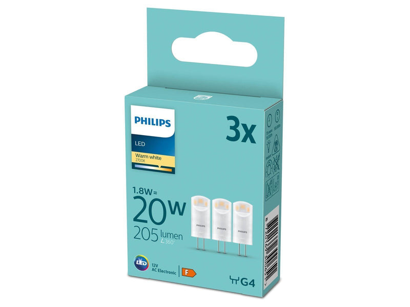 Philips LED-Lampe Spot 1.8W/827 (20W) 3-pack G4