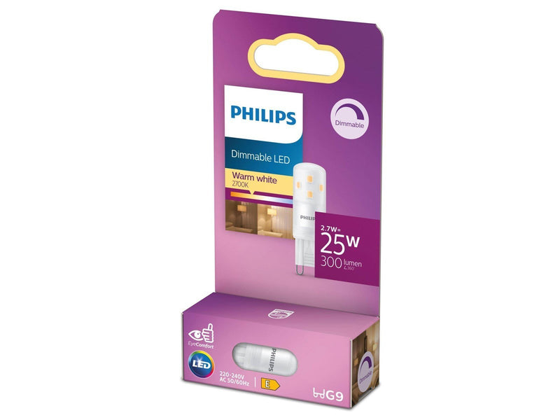 Philips LED-Lampe Spot 2.7W/827 (25W) Dimmable G9