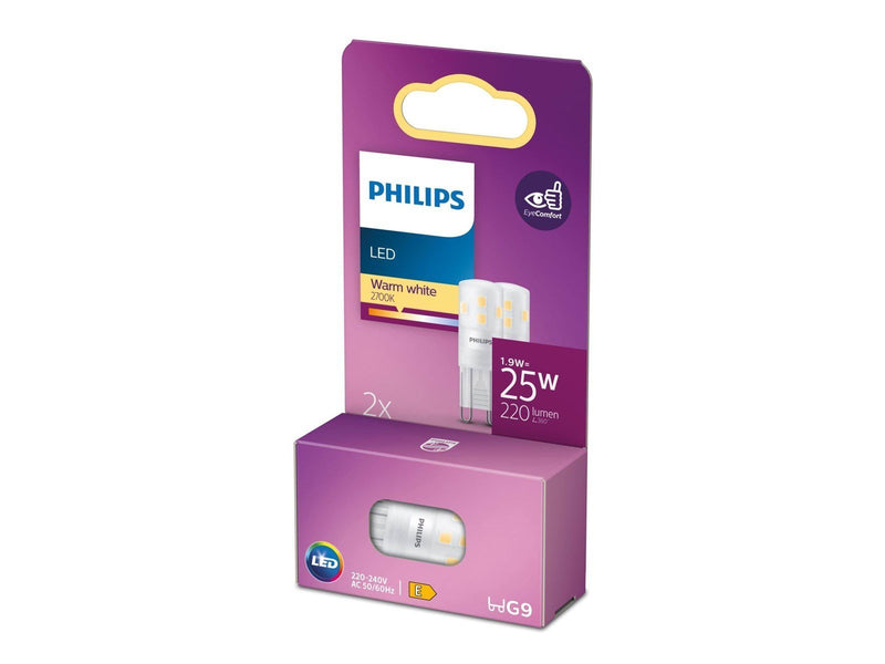 Philips LED-Lampe Spot 1.9W827 (25W) 2-pack G9