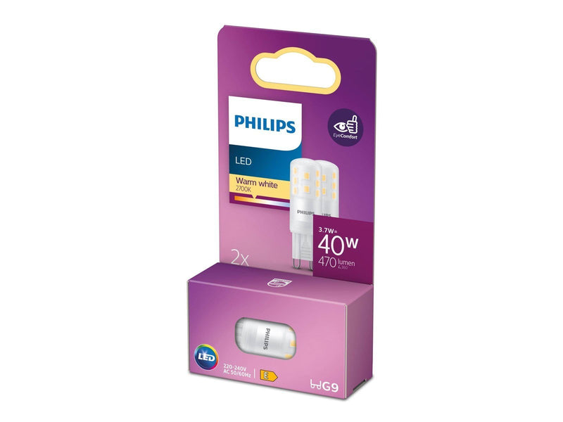 Philips LED-Lampe Spot 3.7W827 (40W) 2-pack G9