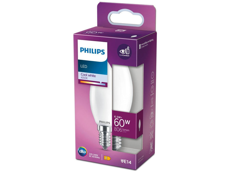 Philips CorePro Candle 6.5W/840 (60W) matte