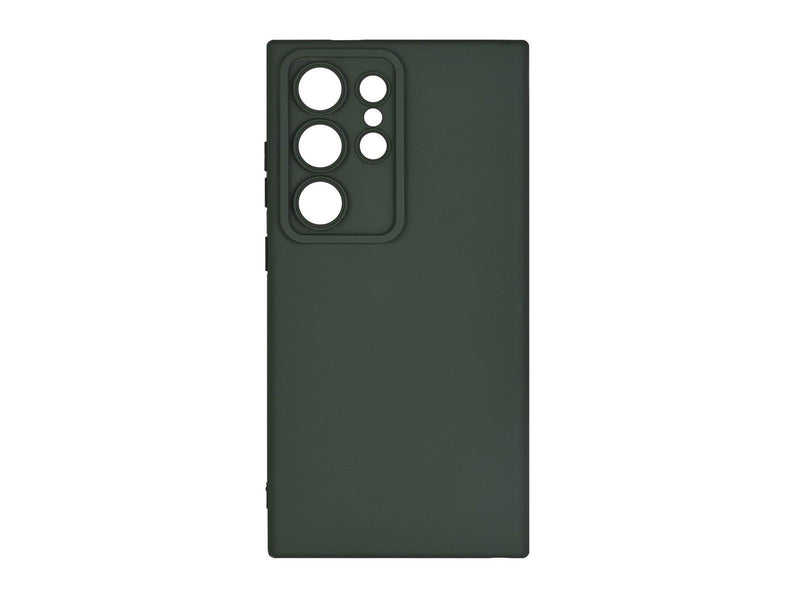 ONSALA Phone Case with Silicone Feel Olive Green - Samsung S24 Ultra 5G