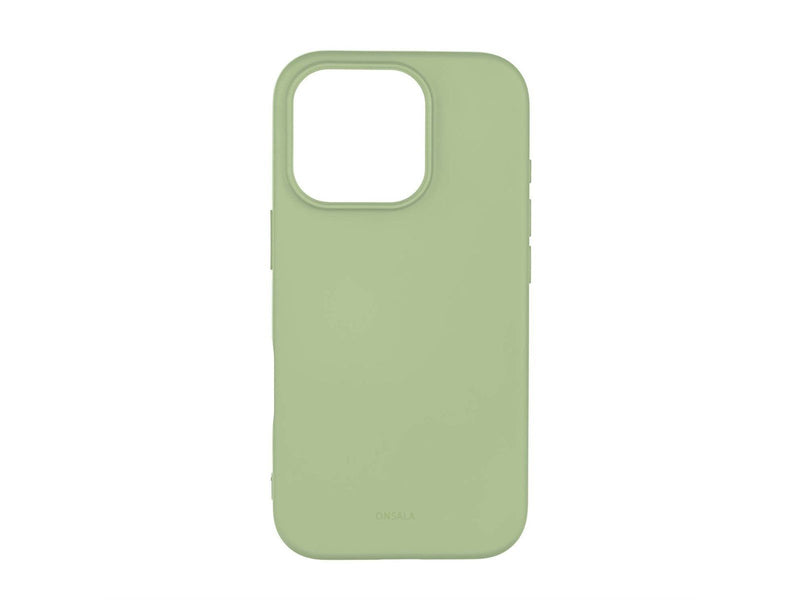 ONSALA Phone Case with Silicone Feel Lime - iPhone 16 Pro
