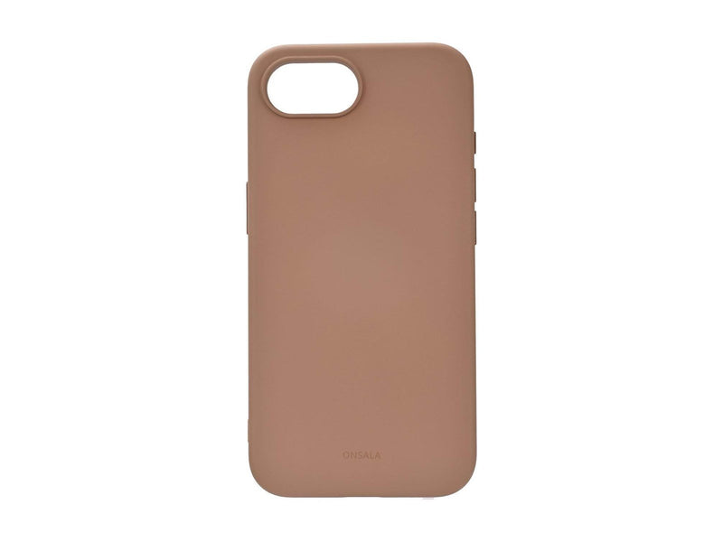 ONSALA Phone Case iPhone 16E Back Silicone Touch MagSerie Chocolate