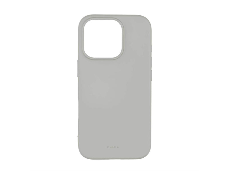 ONSALA Phone Case with Silicone Feel Concrete - iPhone 16 Pro
