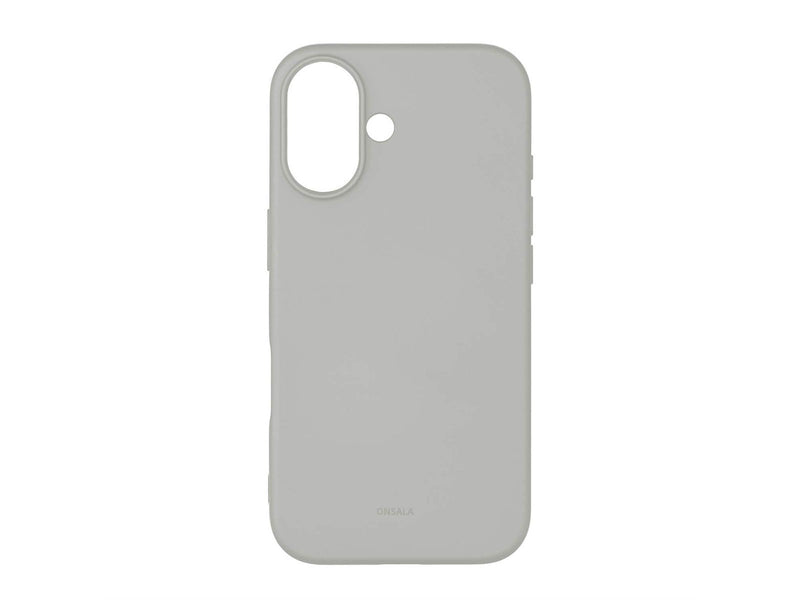 ONSALA Phone Case with Silicone Feel Concrete - iPhone 16