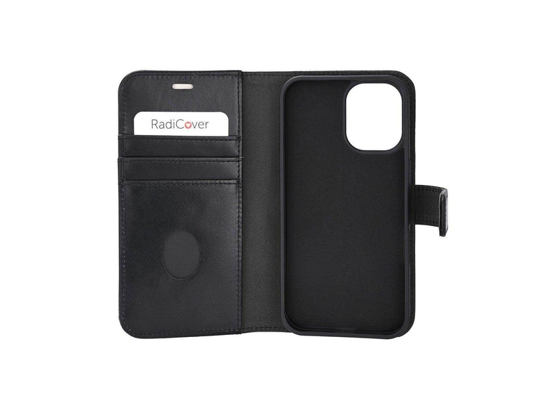 Radicover Wallet Case Radiation Protection 2in1 Black - iPhone 16