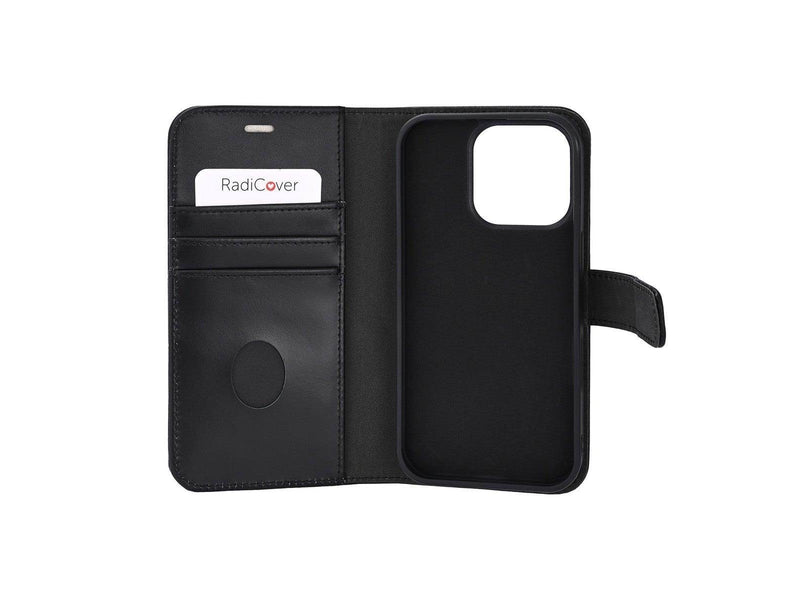 Radicover Wallet Case Radiation Protection 2in1 Black - iPhone 16 Pro