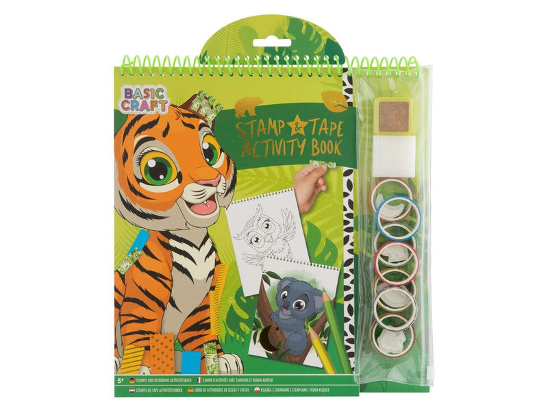 Grafix Stamp and Tape Activity Book - Tiger