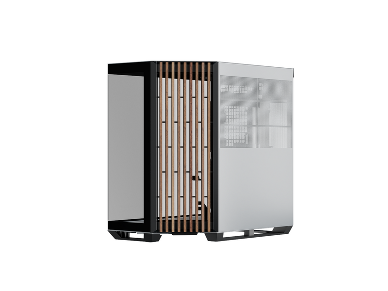 APNX V1 Black/White/Wood - Gehäuse - Miditower - Weiß