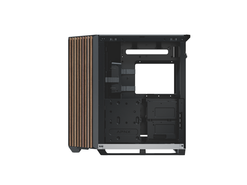 APNX V1 Black/White/Wood - Gehäuse - Miditower - Weiß