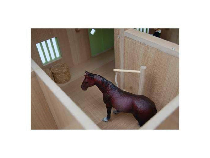 Kids Globe - Horse Corner Stable with 3 Boxes and Storage Pink 1:24