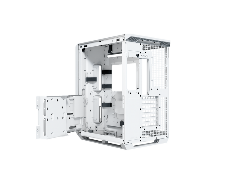 APNX V1 White/Wood - Gehäuse - Miditower - Weiß
