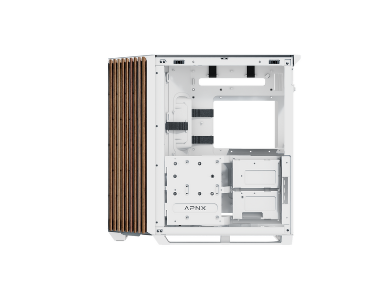 APNX V1 White/Wood - Gehäuse - Miditower - Weiß