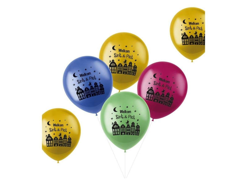 Folat BV - Balloons Welcome Santa & Black Pete 6 pcs.