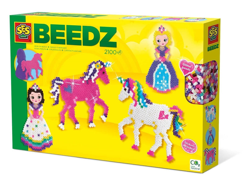 SES Creative Beedz Iron-on beads - Unicorns and princesses