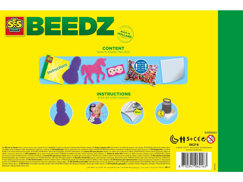 SES Creative Beedz Iron-on beads - Unicorns and princesses