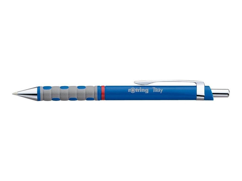 Rotring rOtring Tikky-Kugelschreiber | federleicht | gummierter Griff | blauer Schaft | 12er-Box
