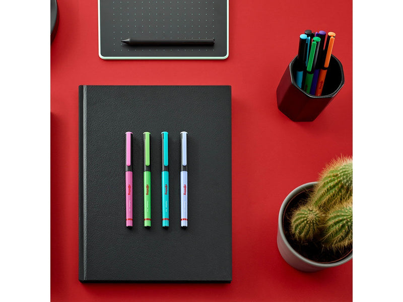 Rotring rOtring Liner Fineliner Pens | 0.4 mm | Colouring Pens for Writing & Drawing | Assorted Colours | 10 Count